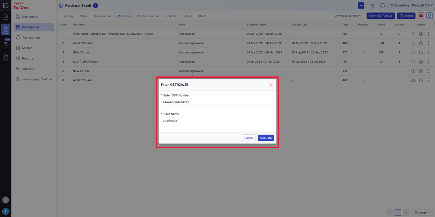 Step 4 - GST Number and Username